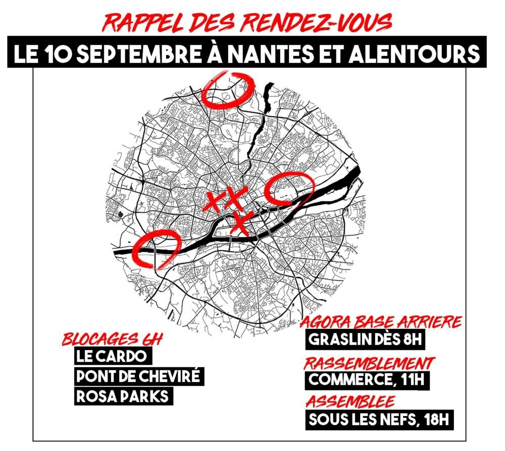 Bloquons tout à Nantes : rappel des rendez-vous